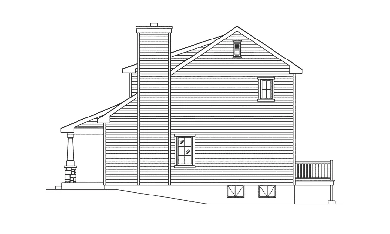 Country House Plan Right Elevation - 058D-0214 - Shop House Plans and More
