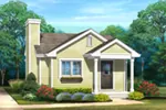 Cabin & Cottage House Plan Front of Home - 058D-0216 - Shop House Plans and More