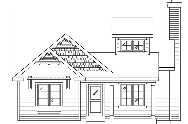 Country House Plan Front of Home - 058D-0217 - Shop House Plans and More
