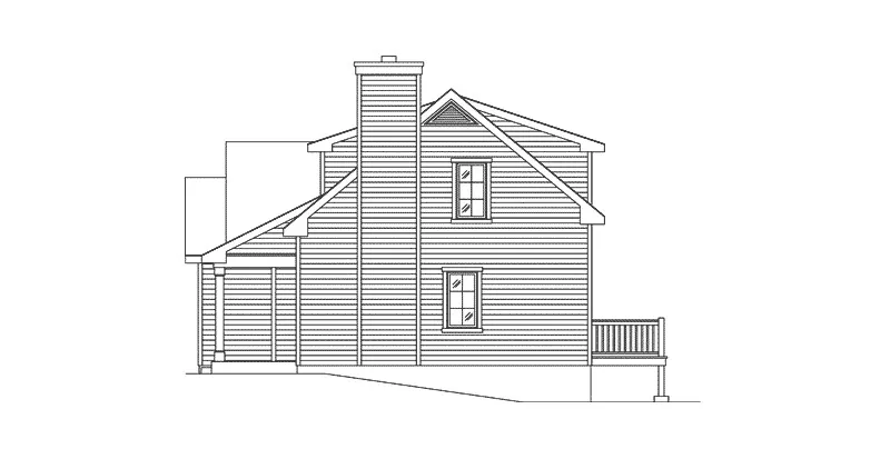 Country House Plan Right Elevation - 058D-0217 - Shop House Plans and More