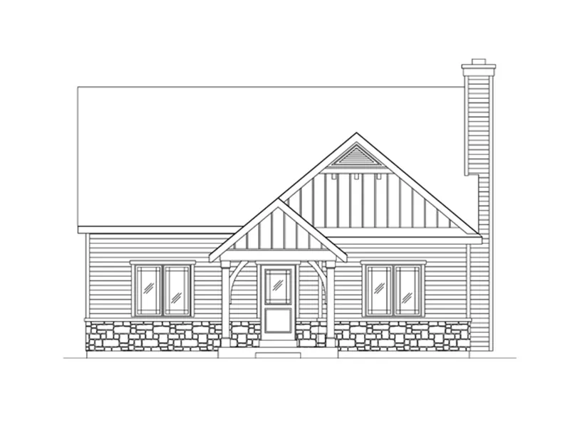 Vacation House Plan Front of Home - 058D-0218 - Shop House Plans and More
