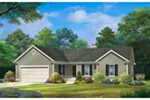 Ranch House Plan Front of House 058D-0219