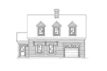 Colonial House Plan Front Elevation - Patti Harbor Cape Cod Cottage 058D-0224 - Shop House Plans and More