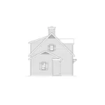 Colonial House Plan Left Elevation - Patti Harbor Cape Cod Cottage 058D-0224 - Shop House Plans and More