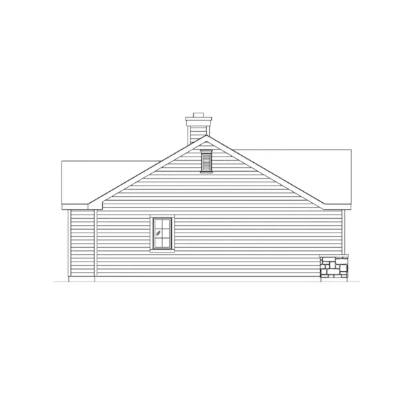 Country House Plan Left Elevation - Rhett Country Cottage 058D-0226 - Shop House Plans and More