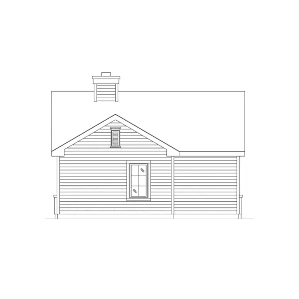 Country House Plan Rear Elevation - Rhett Country Cottage 058D-0226 - Shop House Plans and More