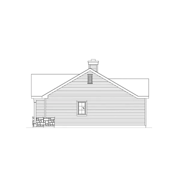 Country House Plan Right Elevation - Rhett Country Cottage 058D-0226 - Shop House Plans and More