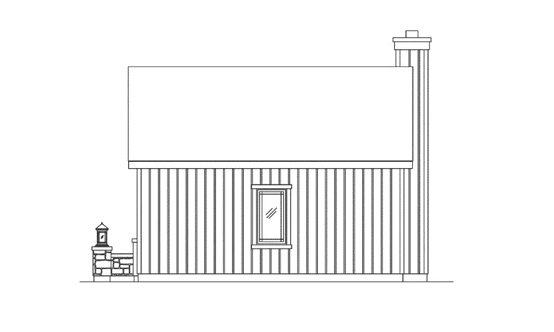 Ranch House Plan Rear Elevation - Paula Country Cottage 058D-0227 - Shop House Plans and More