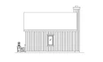 Ranch House Plan Rear Elevation - Paula Country Cottage 058D-0227 - Shop House Plans and More