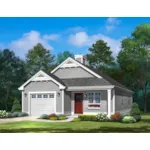 Country House Plan Front of Home - Olena Craftsman Cottage 058D-0230 - Shop House Plans and More