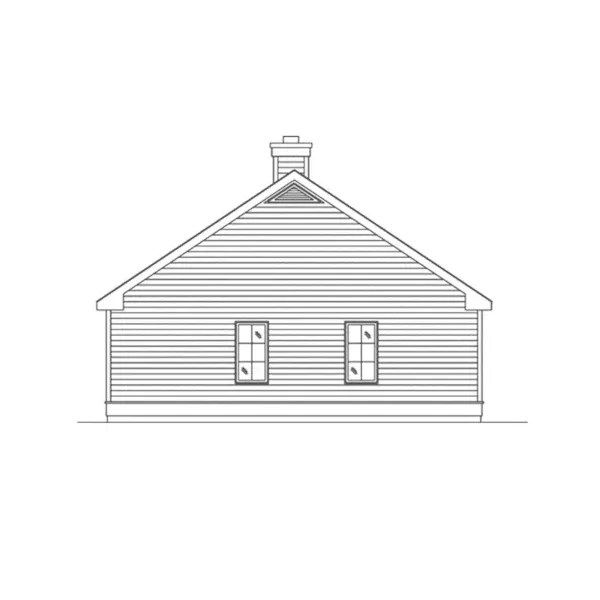 Country House Plan Rear Elevation - Olena Craftsman Cottage 058D-0230 - Shop House Plans and More