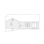 Traditional House Plan Rear Elevation - Niceville One-Story Home 058D-0232 - Shop House Plans and More