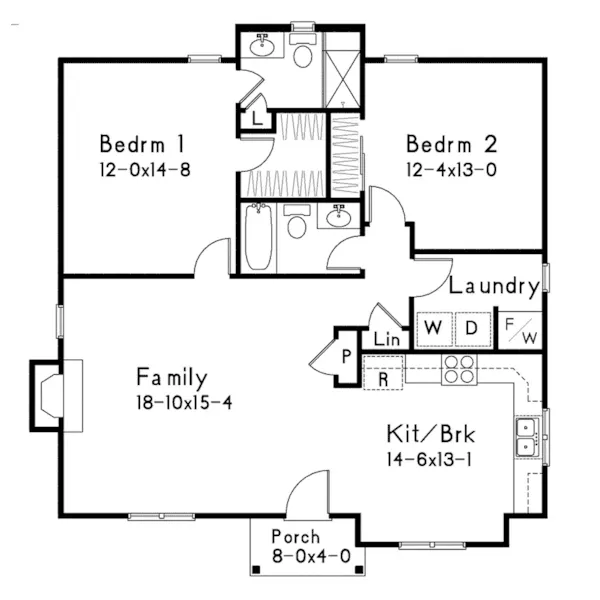 Lake House Plan First Floor - 058D-0265 - Shop House Plans and More