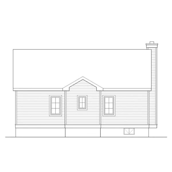 Lake House Plan Rear Elevation - 058D-0265 - Shop House Plans and More