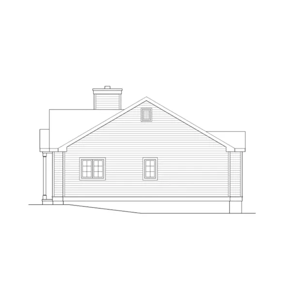 Lake House Plan Right Elevation - 058D-0265 - Shop House Plans and More