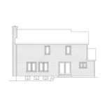 Craftsman House Plan Rear Elevation - 058D-0268 - Shop House Plans and More