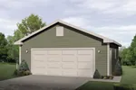 Versatile two-car garage design works great with any style of home plan