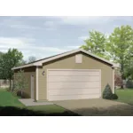 Two-car garage with a low maintenance siding exterior