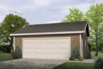 Simple two-car garage design