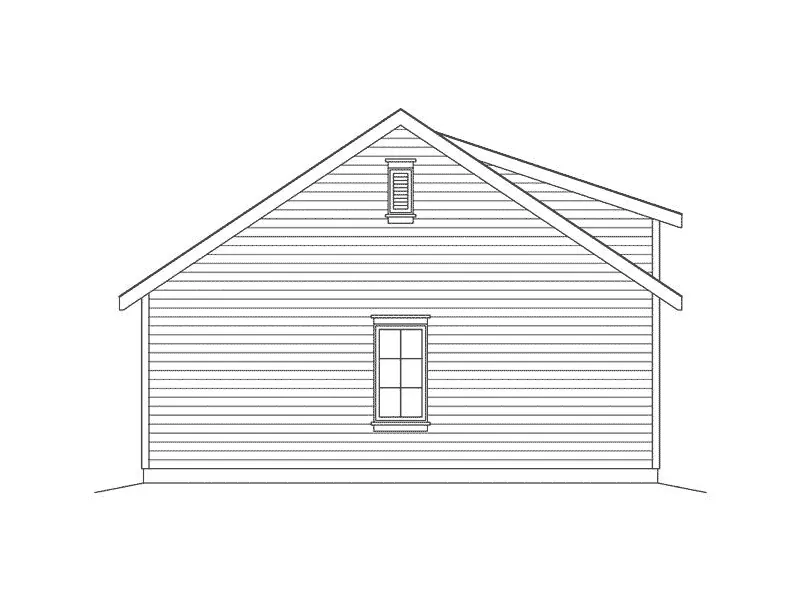 Building Plans Left Elevation - Brissa Garage With Loft 059D-6065 | House Plans and More