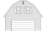 Building Plans Front Elevation - Penn Barn Style Garage 059D-6083 | House Plans and More