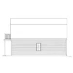 Building Plans Left Elevation - Penn Barn Style Garage 059D-6083 | House Plans and More