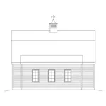 Building Plans Right Elevation - Sadie Barn Style Loft Garage 059D-6109 | House Plans and More