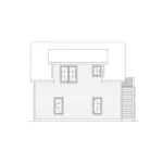 Traditional House Plan Rear Elevation -  059D-7516 | House Plans and More