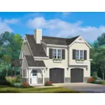 Building Plans Front of House 059D-7524