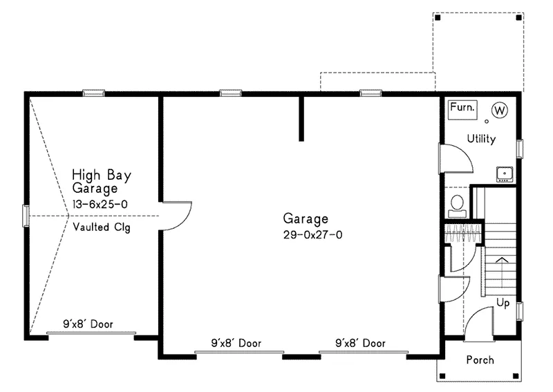 Craftsman Project Plan First Floor 059D-7529