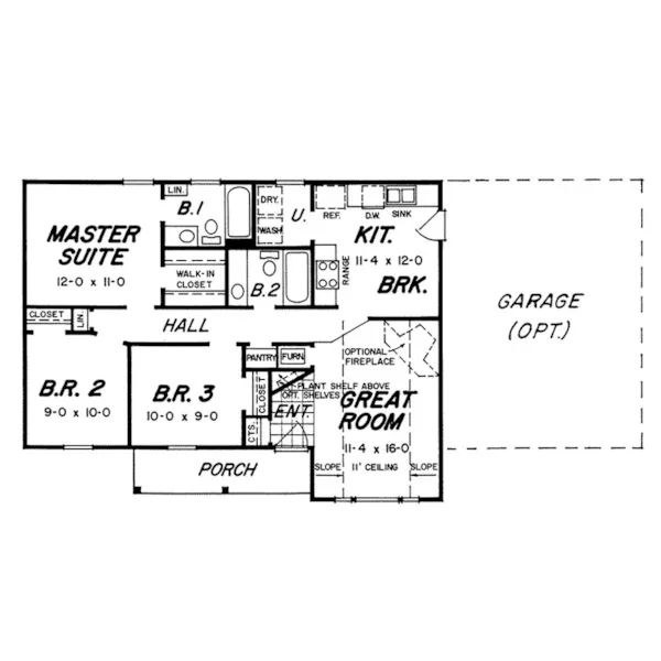 Country House Plan First Floor - Freiburg Place European Home 060D-0002 - Search House Plans and More