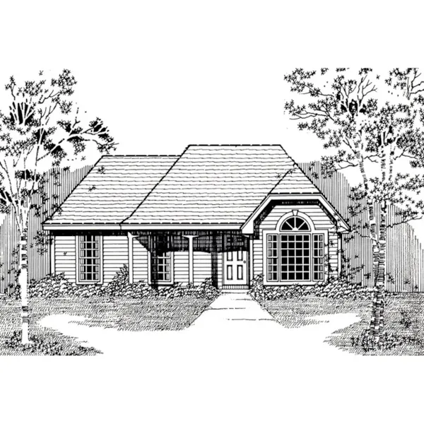 Country House Plan Front Image of House - Freiburg Place European Home 060D-0002 - Search House Plans and More