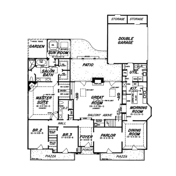 Traditional House Plan First Floor - Pasteur European Luxury Home 060D-0011 - Shop House Plans and More