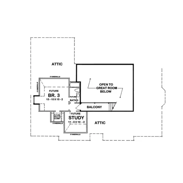 Ranch House Plan Optional Floor Plan - Chalmette Creek European Home 060D-0075 - Search House Plans and More