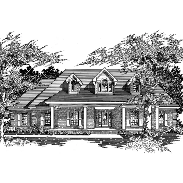 Modified Cape Cod Style Ranch House