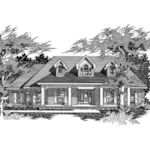 Modified Cape Cod Style Ranch House