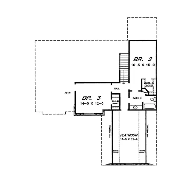 European House Plan Second Floor - Rushmore French European Home 060D-0095 - Shop House Plans and More