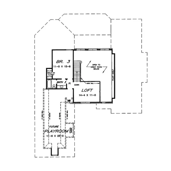 European House Plan Second Floor - Augustus European Home 060D-0100 - Search House Plans and More