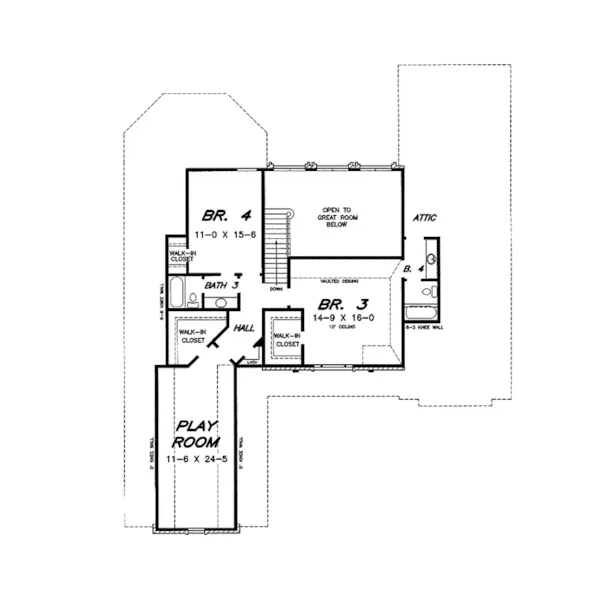 Luxury House Plan Second Floor - Sebastian Hill Traditional Home 060D-0103 - Shop House Plans and More