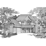 Luxury House Plan Front of Home - Sebastian Hill Traditional Home 060D-0103 - Shop House Plans and More