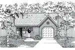 Ranch House Plan Front of Home - 060D-0118 - Shop House Plans and More