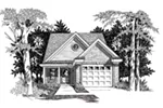 Ranch House Plan Front of Home - 060D-0122 - Shop House Plans and More