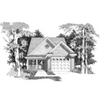 Ranch House Plan Front of House 060D-0122