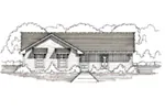 Ranch House Plan Front Image of House - 060D-0124 - Shop House Plans and More