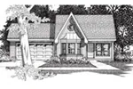 Ranch House Plan Front of Home - 060D-0125 - Shop House Plans and More