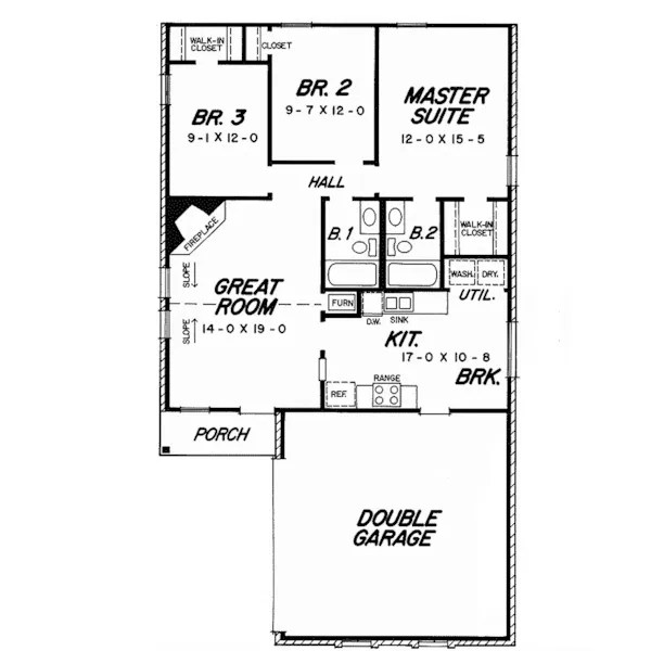 Country House Plan First Floor - Muller Ranch Home 060D-0126 - Shop House Plans and More