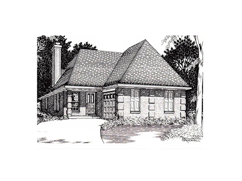 Traditional House Plan Front Photo 01 - 060D-0126 - Shop House Plans and More