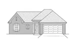Ranch House Plan Front of House 060D-0127
