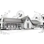 Rustic House Plan Front of House 060D-0130