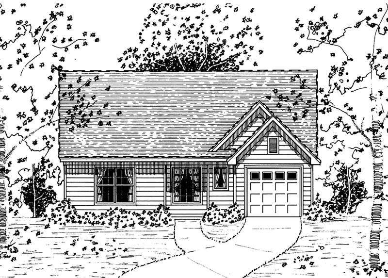 Traditional House Plan Front of Home - 060D-0131 - Shop House Plans and More